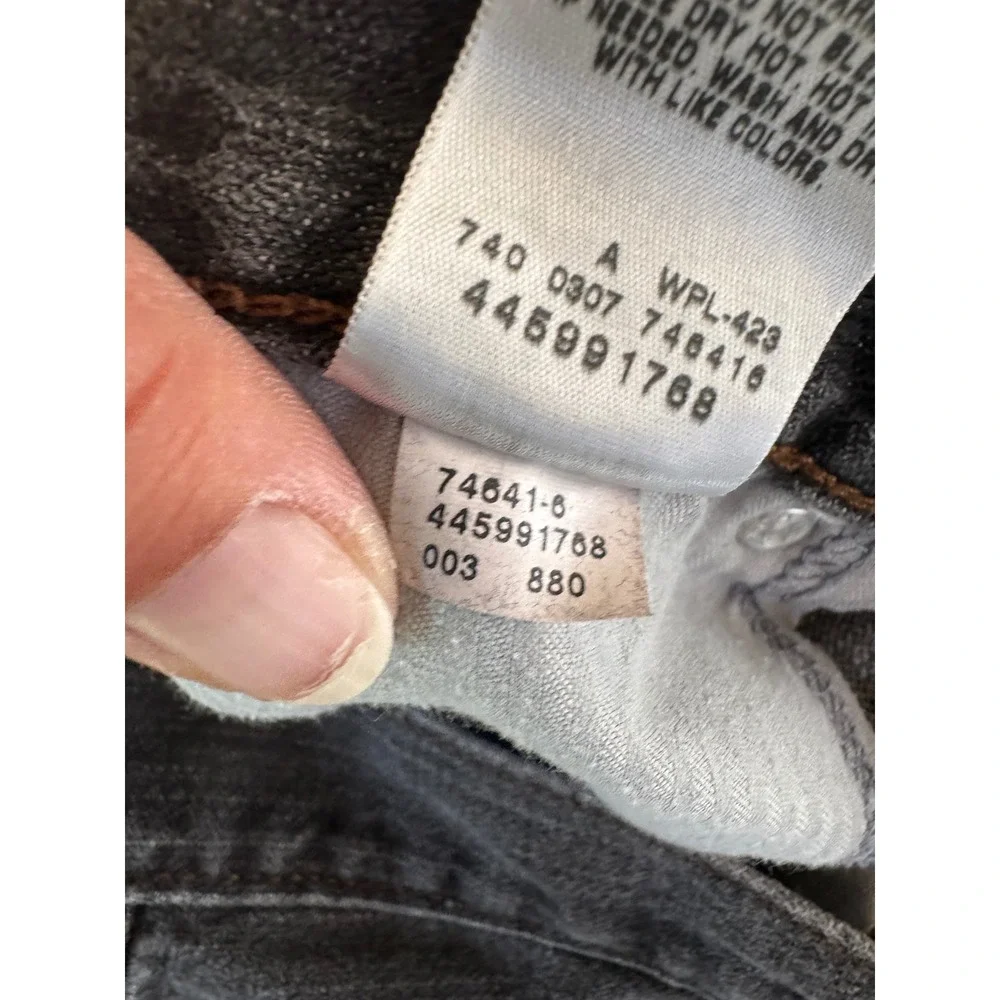 Levis SilverTab Baggy Jeans Mens 36x32 Faded Black Denim 90s Vintage Style